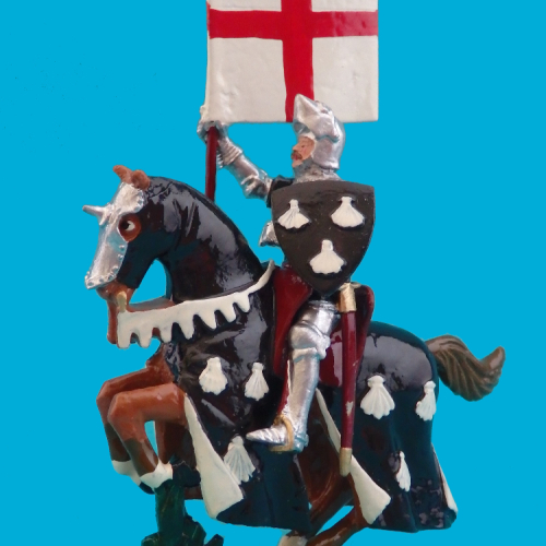MK8    Thomas Strickland, Esquire with the banner of St. George à Azincourt.